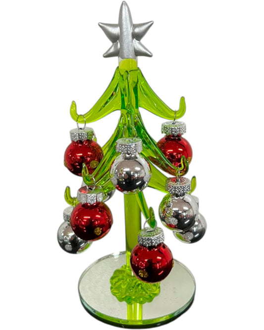 Christmas - Tree Red/Silver Balls 15cm
