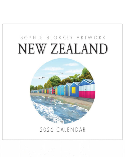 Sophie Blokker Calendar - New Zealand Artwork 2026