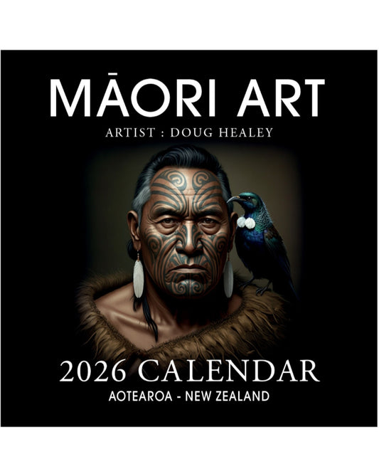 Doug Healey Calendar - New Zealand Maori Artwork 2026