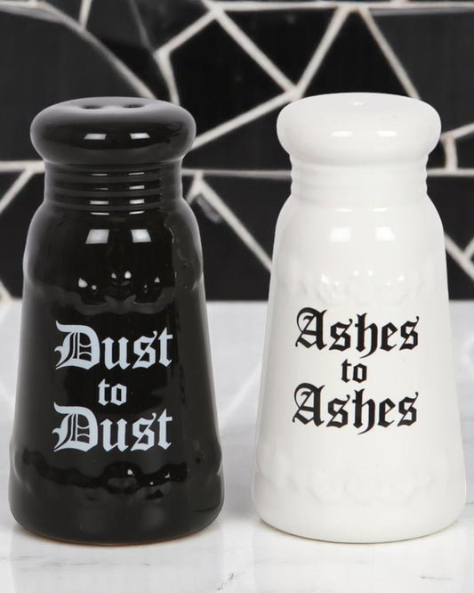 Ashes to Ashes Salt and Pepper Set NEW!