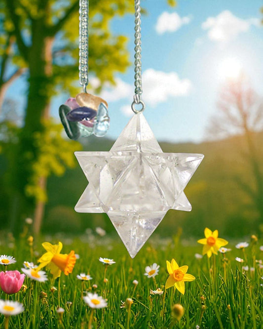 Pendulum Merkaba Clear Quartz