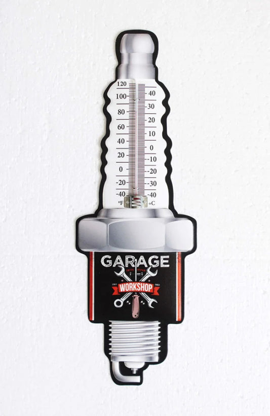 Spark Plug Thermometer Sign