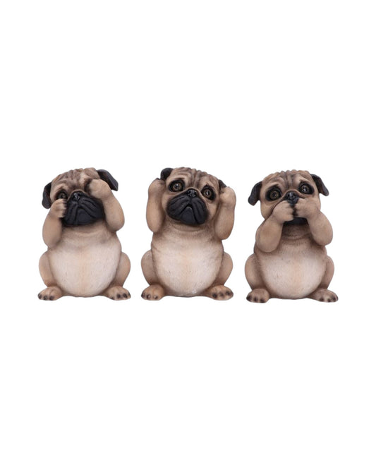 Nemesis Now Three Wise Pugs