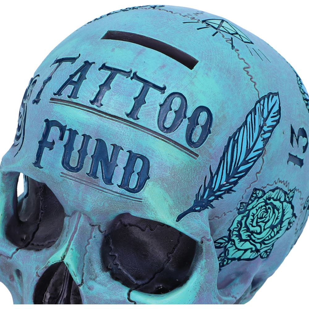 Nemesis Now Tattoo Skull - Fund Box Blue