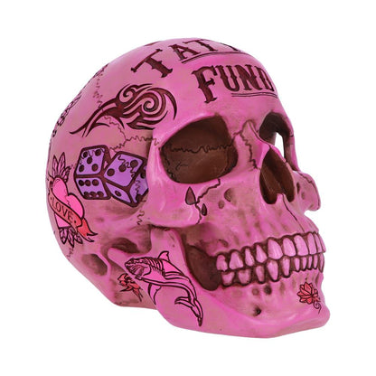 Nemesis Now Tattoo Skull - Fund Box Pink