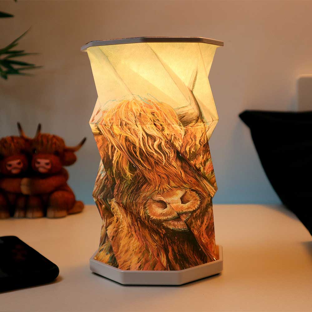 Nemesis Now Highland Cow Foldable Lamp