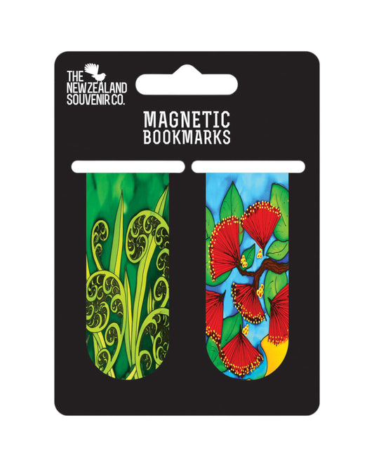Koru / Pohutukawa Magnetic Bookmark - Jo May