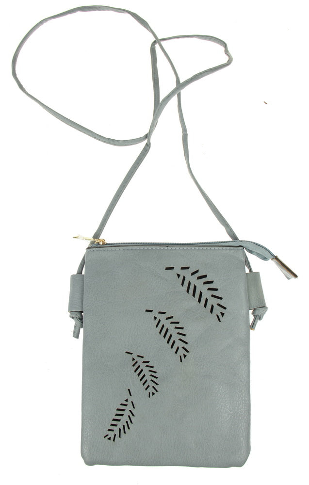 Fern cutout Phone Bag Denin