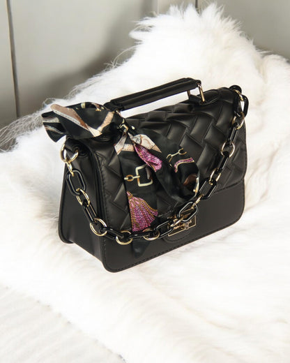 Chain & Scarf bag bag Black