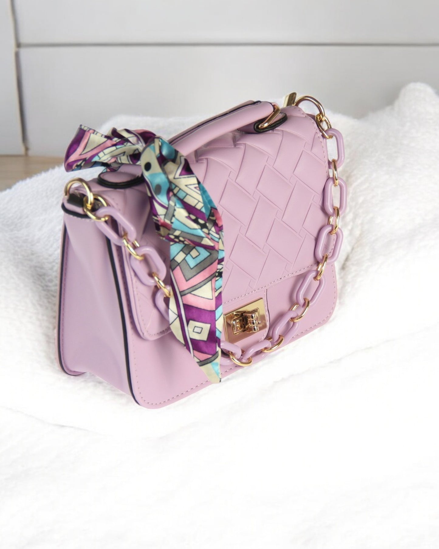Chain & Scarf bag bag LILAC