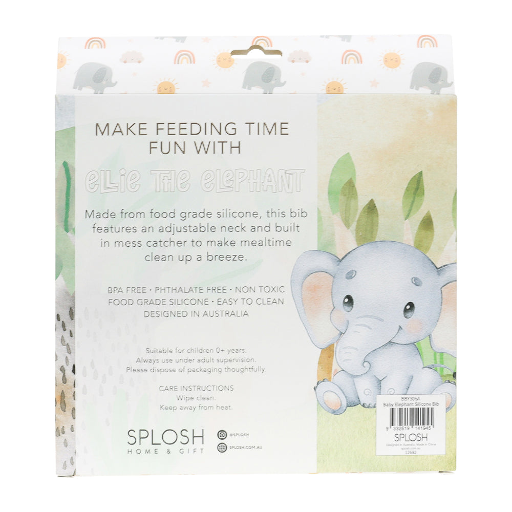 Baby Elephant Silicone Bib