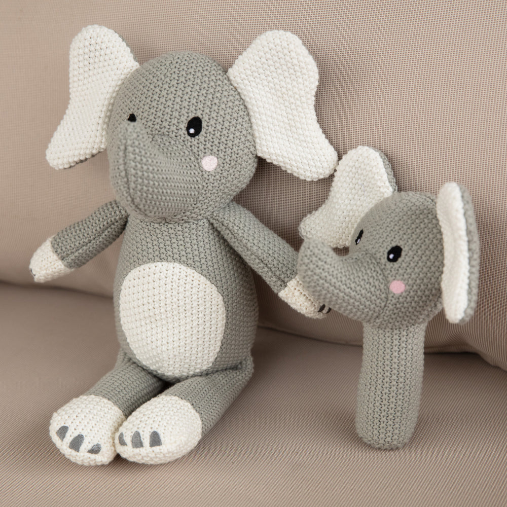 Baby Elephant Knitted Toy