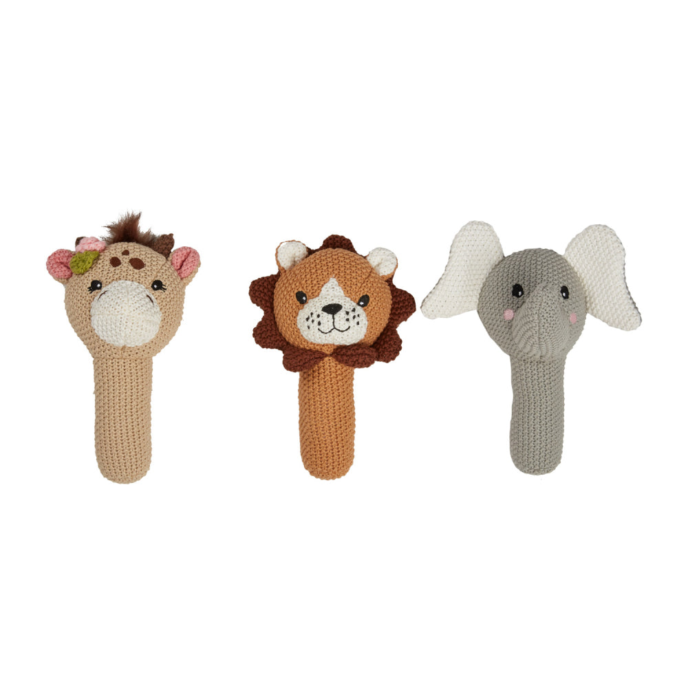 Baby Lion Knitted Rattle
