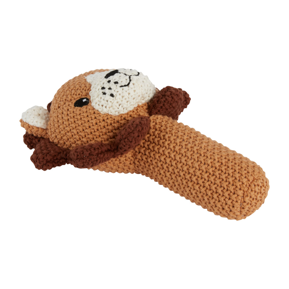 Baby Lion Knitted Rattle