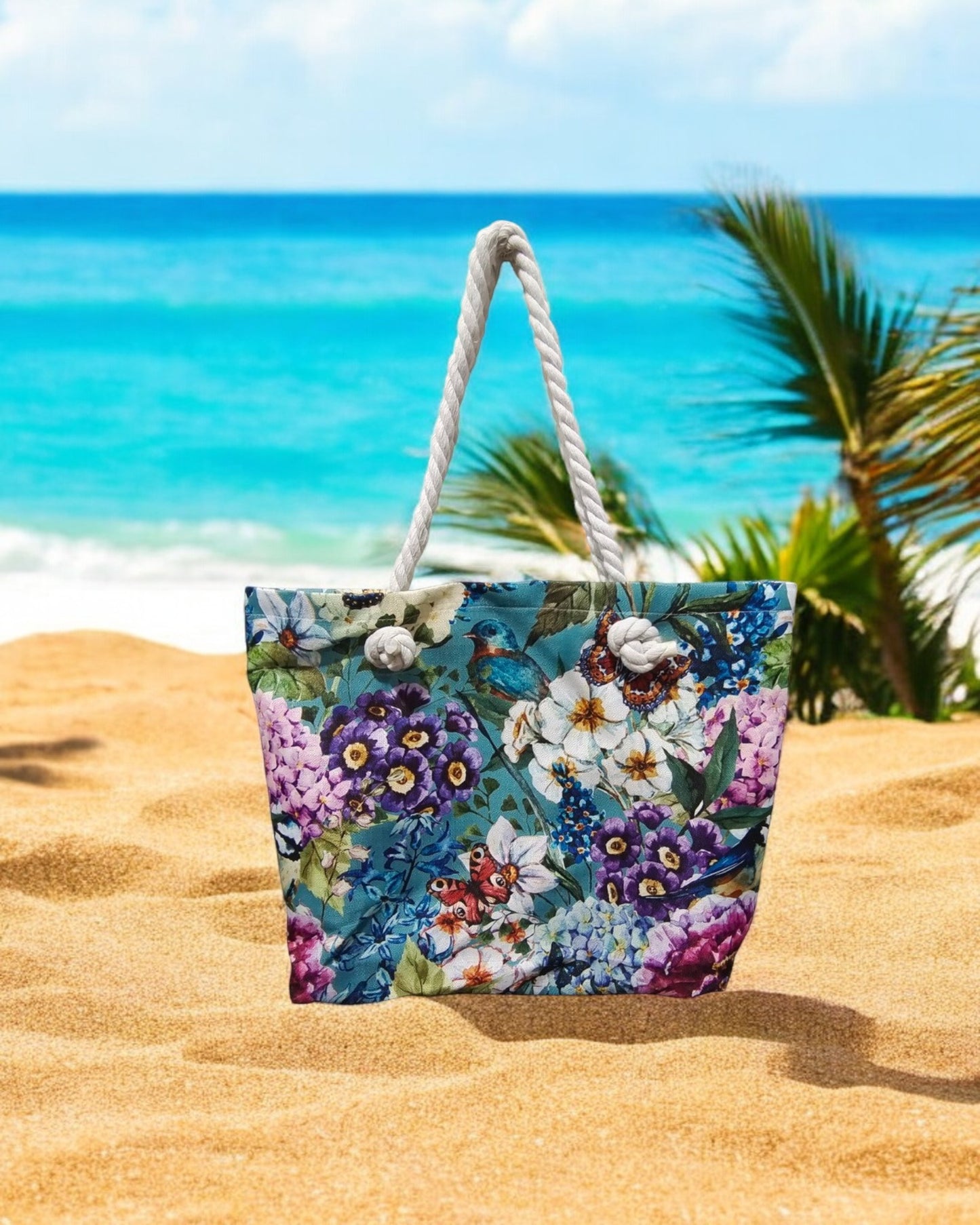 Beach bag - Flowers & Bird