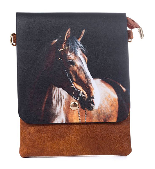 Horse Brown Flap Bag