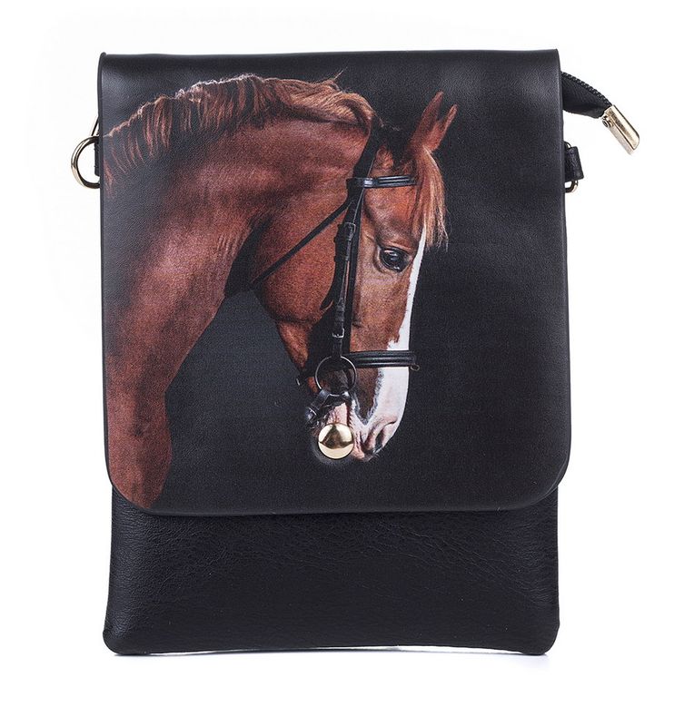 Chestnut Horse Flap Bag