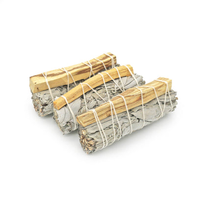 White Sage with Palo Santo Smudge Stick (4 in.)