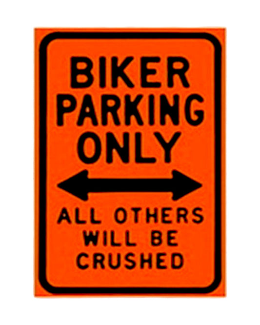 Biker Parking Metal Wall Art