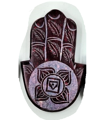 Soapstone 7 Chakra Incense Burner Hamsa