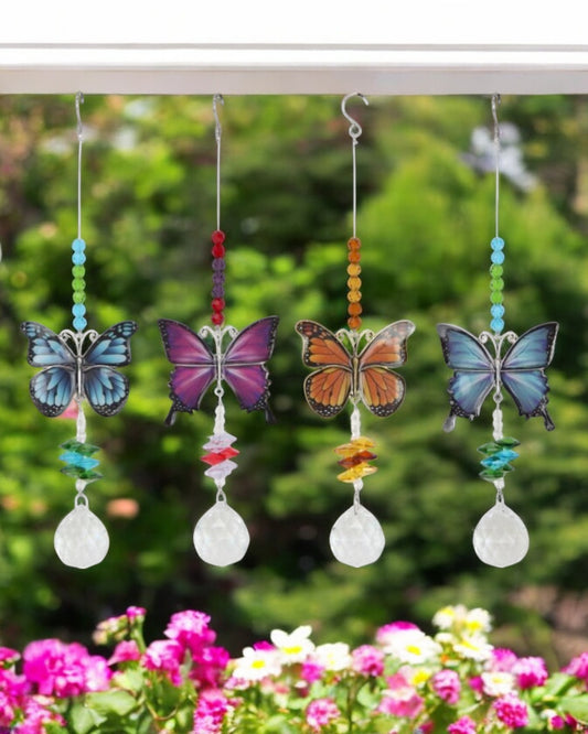 Butterfly Hanging Crystals
