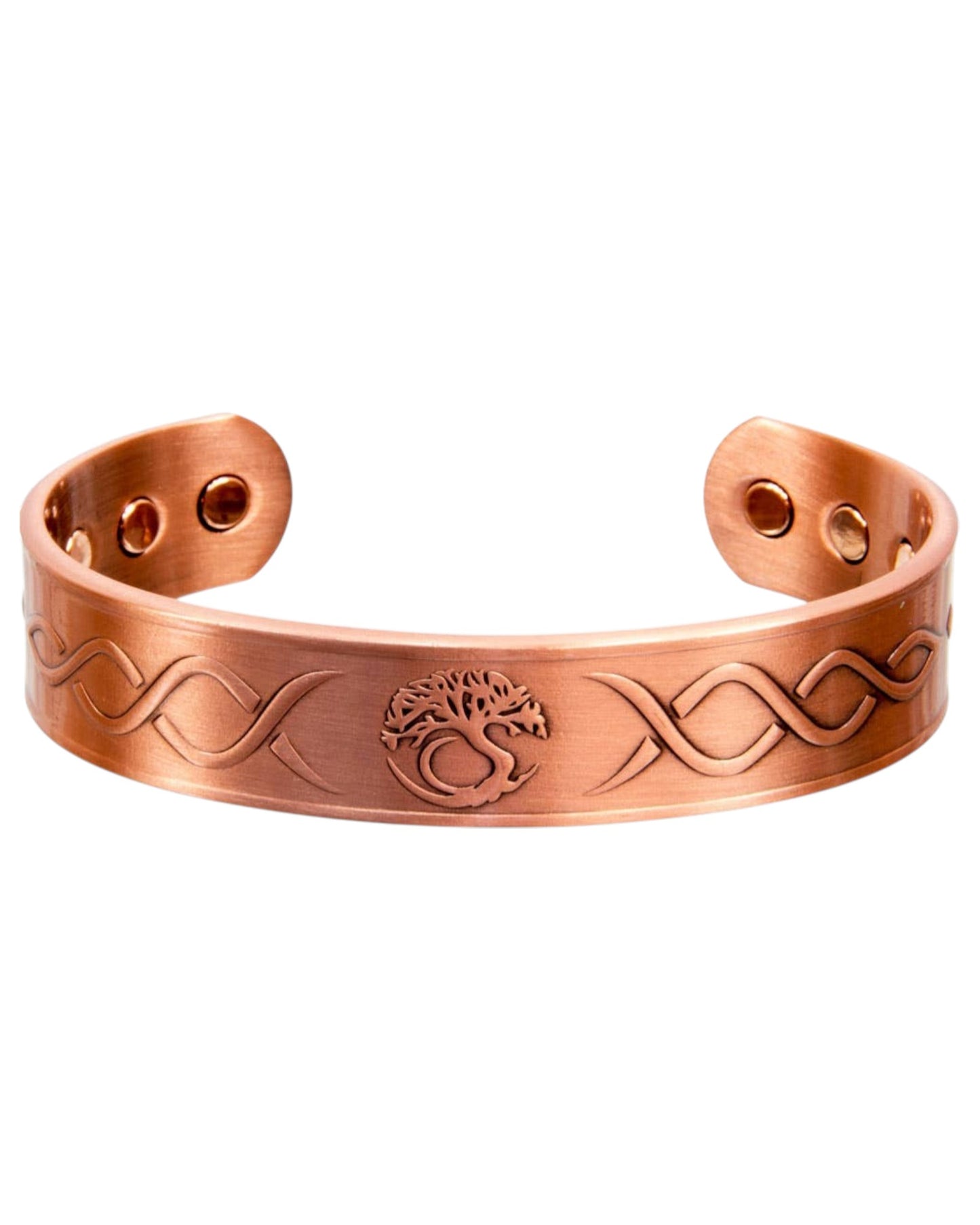 Magnetic Copper Bracelet - Tree of Life - Antique Copper