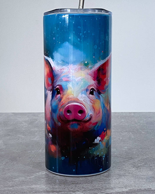 Pig 16oz Skinny Stainless Steel Tumbler