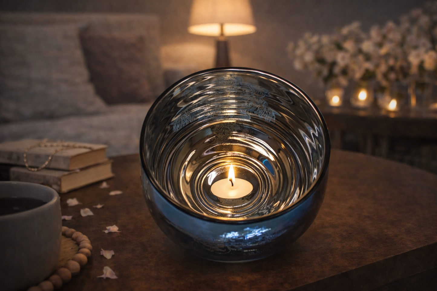 Candle Holder - Hanuman (4 in.) 2pcs: Blue / 4in