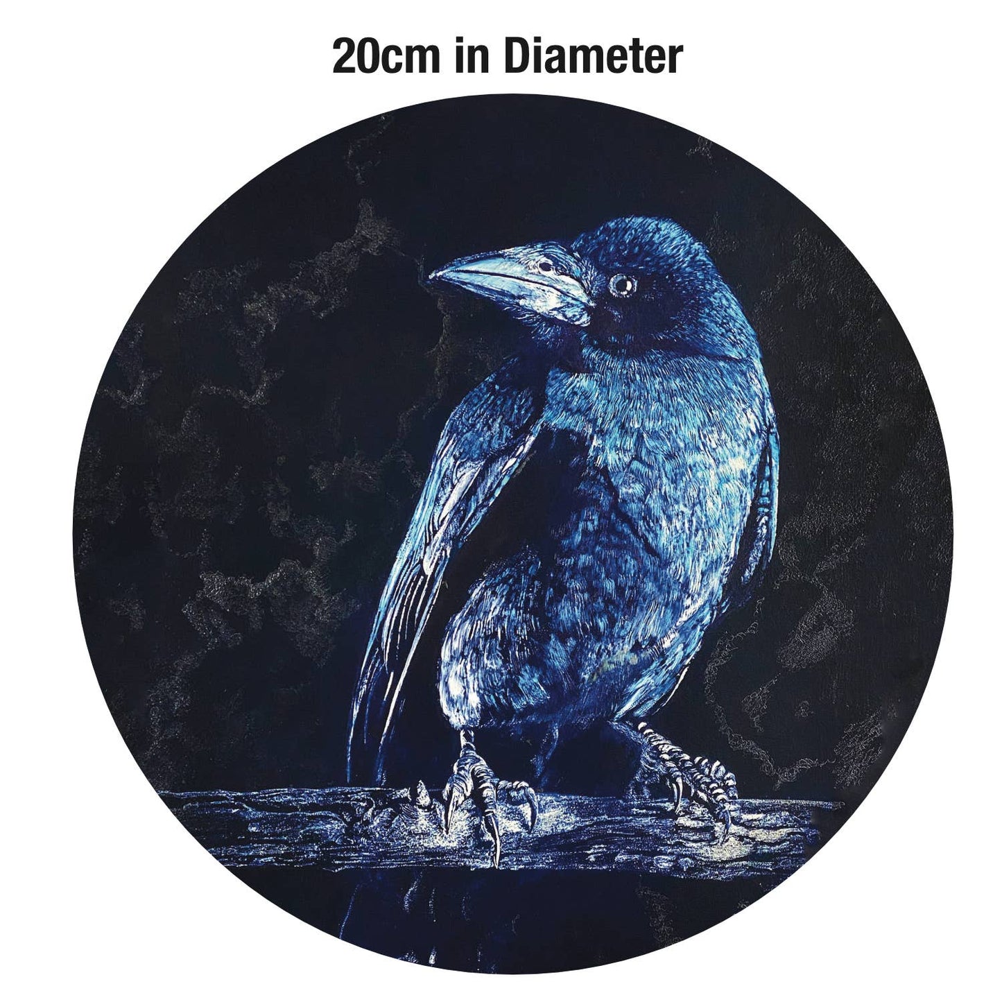 Crow Ceramic Round Pot Trivet | 20 cm Diameter