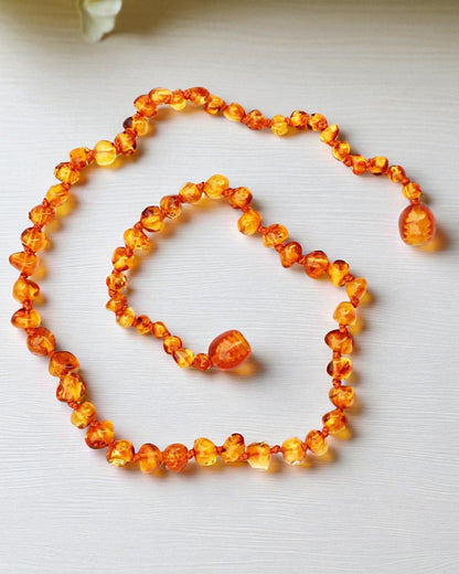 Caramel-Circle-13 inch  Amber Necklace