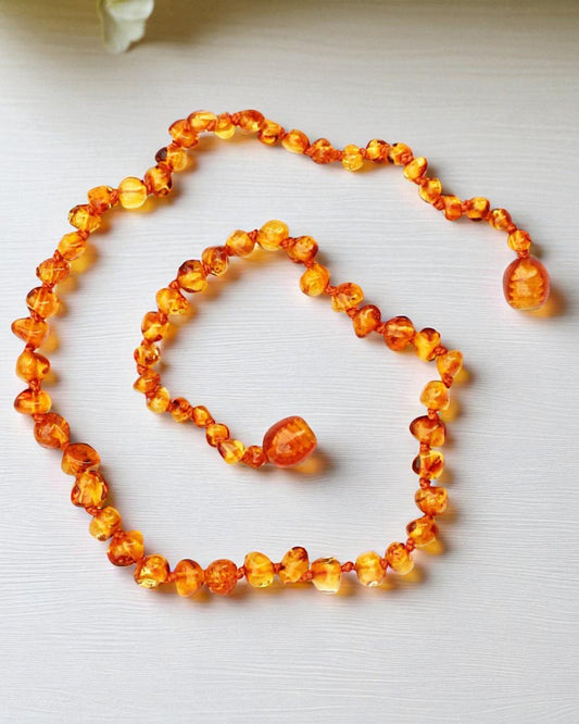 Caramel-Circle-13 inch  Amber Necklace