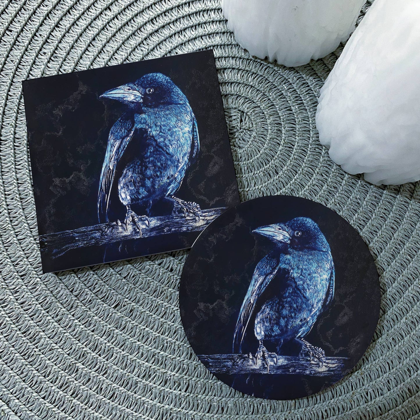 Crow Ceramic Coaster