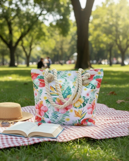 Beach bag - Hibiscus