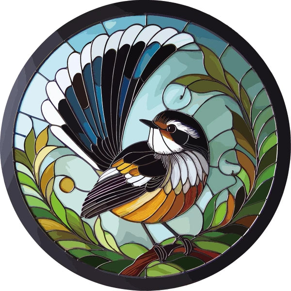 Fantail Stained Glass Hanger