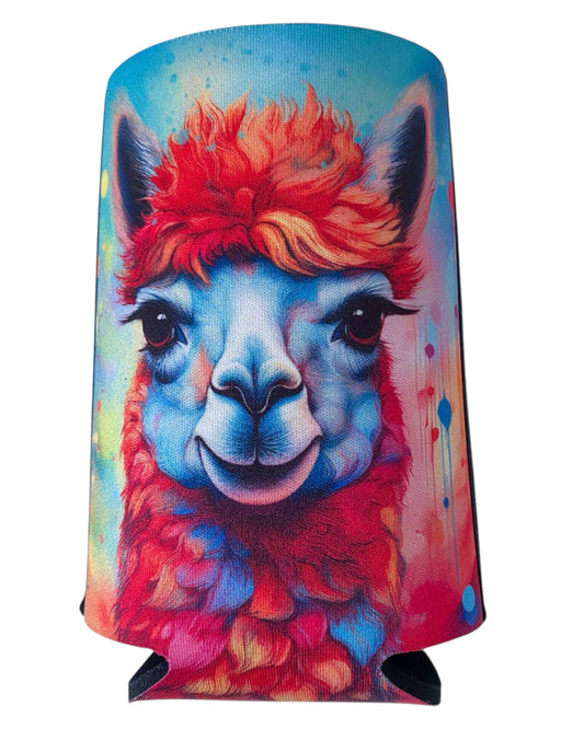 Alpaca Quote Flat Stubby Holder Cooler