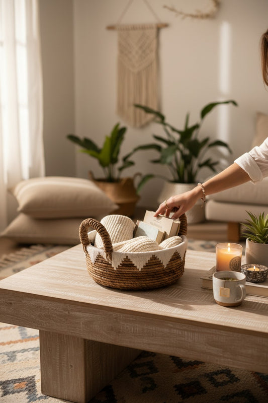 Banana Fibre Tray w Handles