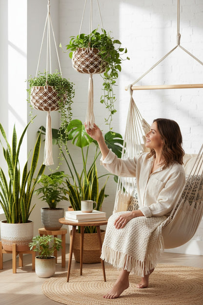 Banana Fibre Hanging Baskets