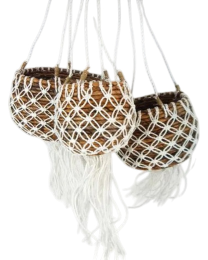 Banana Fibre Hanging Baskets