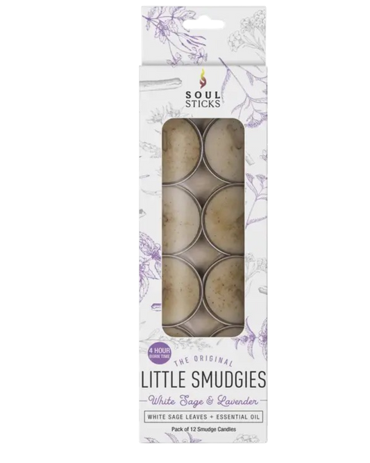 White Sage & Lavender - Little Smudgies Teelight Candles