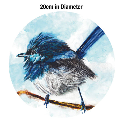 Fairy Wren Ceramic Round Pot Trivet | 20 cm Diameter