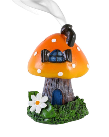 Smoking Toadstool Incense Cone Holder