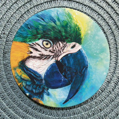 Macaw Ceramic Coaster
