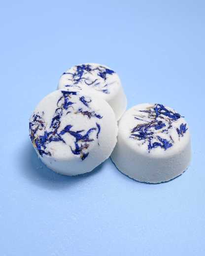 Botanical Shower Steamer: Blackberry Strawberry (Purple Cornflower)