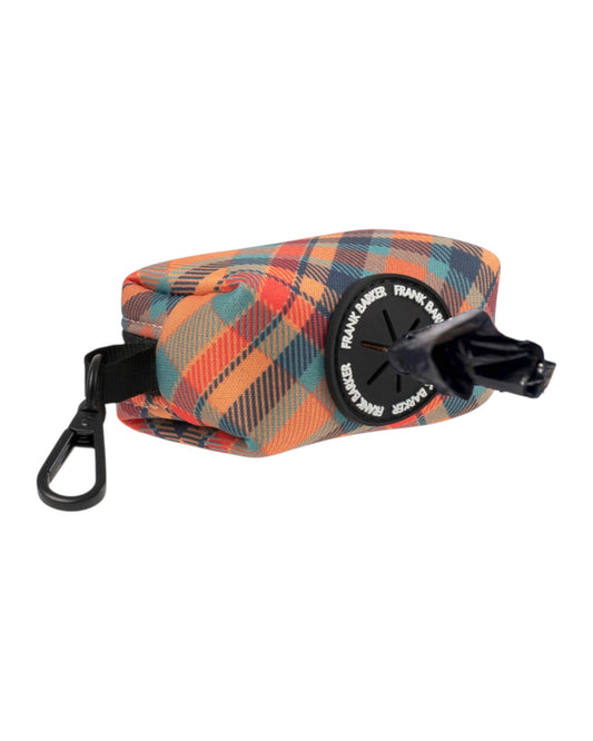 Frank Barker Orange Plaid Poop Bag