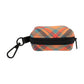 Frank Barker Orange Plaid Poop Bag