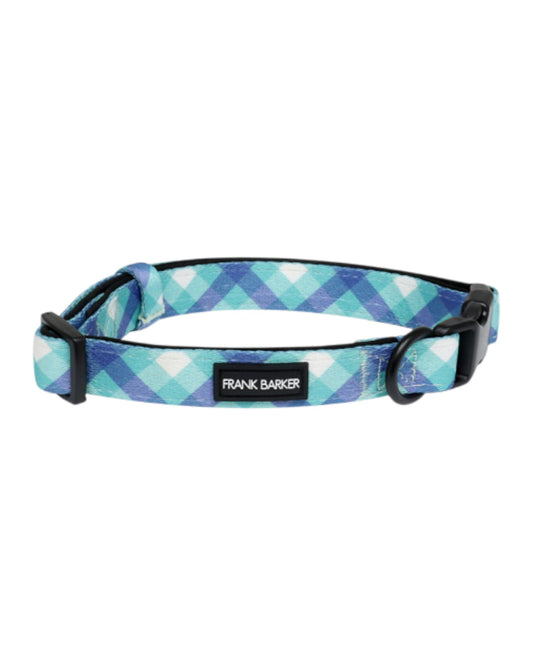 Teal Gingham Collar