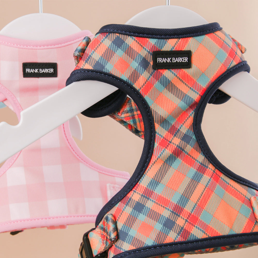 Orange Plaid Harness