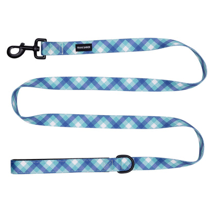 Teal Gingham Lead