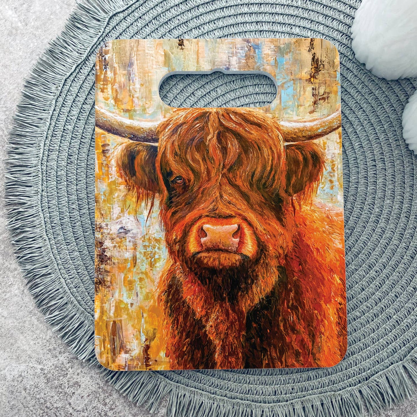 Highland Cow Ceramic Pot Trivet | 18x24 cm