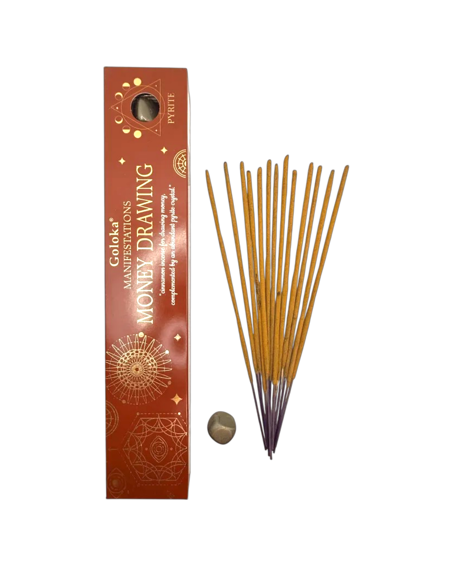 Money Drawing- Cinnamon Incense with Pyrite
